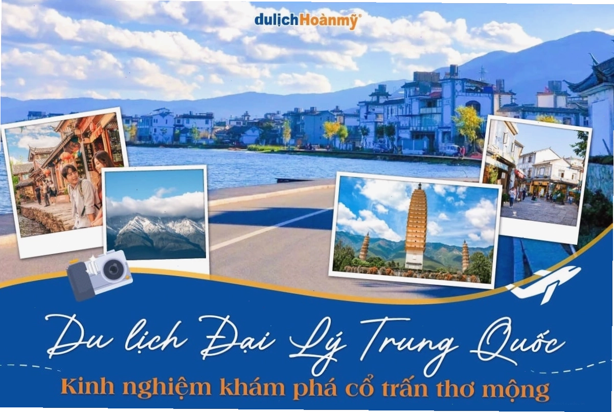 Toàn cảnh thành cổ Đại Lý với những ngôi nhà mái ngói cổ kính