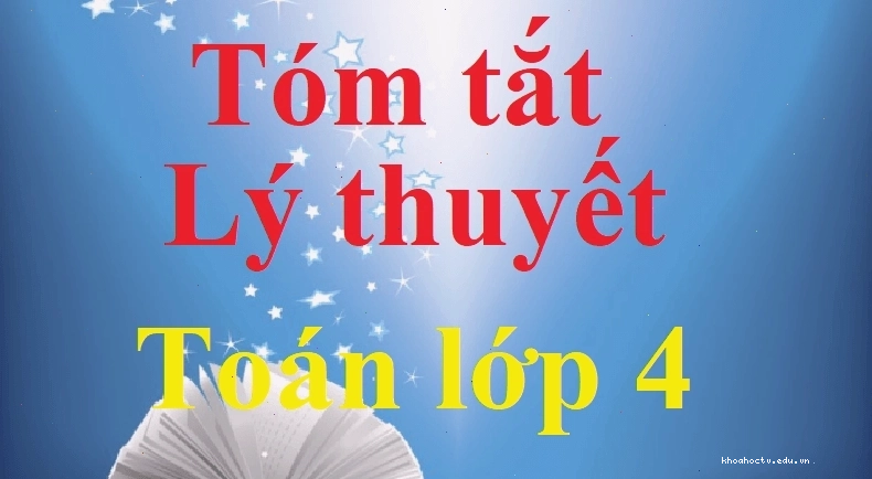 Tóm tắt lý thuyết toán lớp 4 về phân số