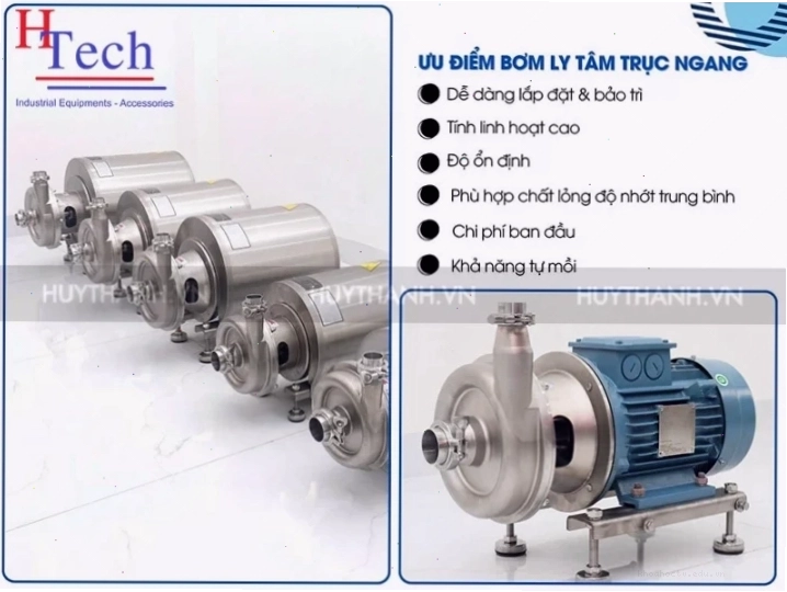 Ưu điểm của bơm ly tâm trục ngang trong ứng dụng công nghiệp