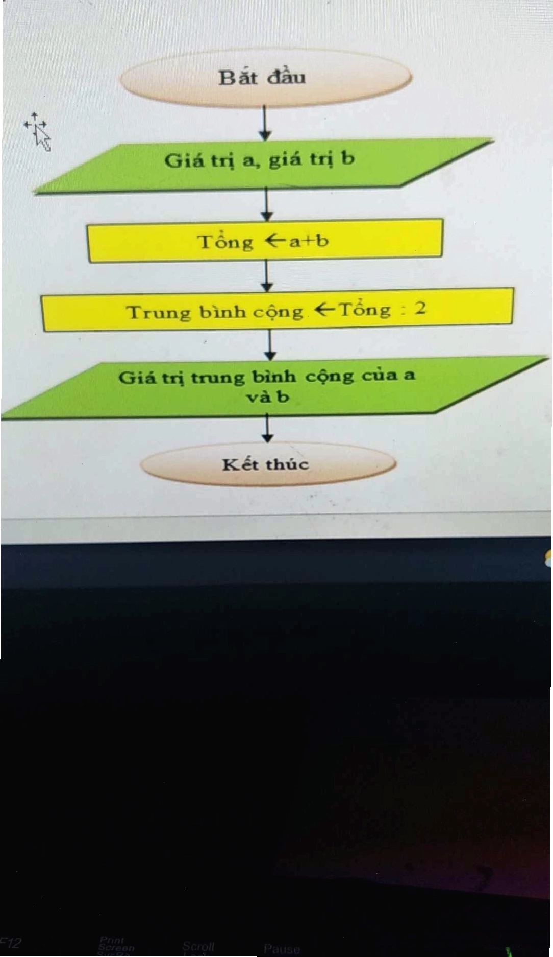Ví dụ minh họa về sơ đồ khối trong mô tả thuật toán