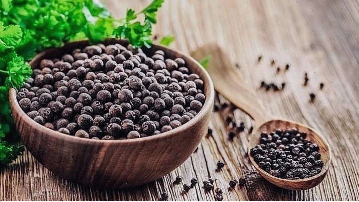 Vườn tiêu Phú Quốc xanh mướt với những chùm tiêu chín đỏ