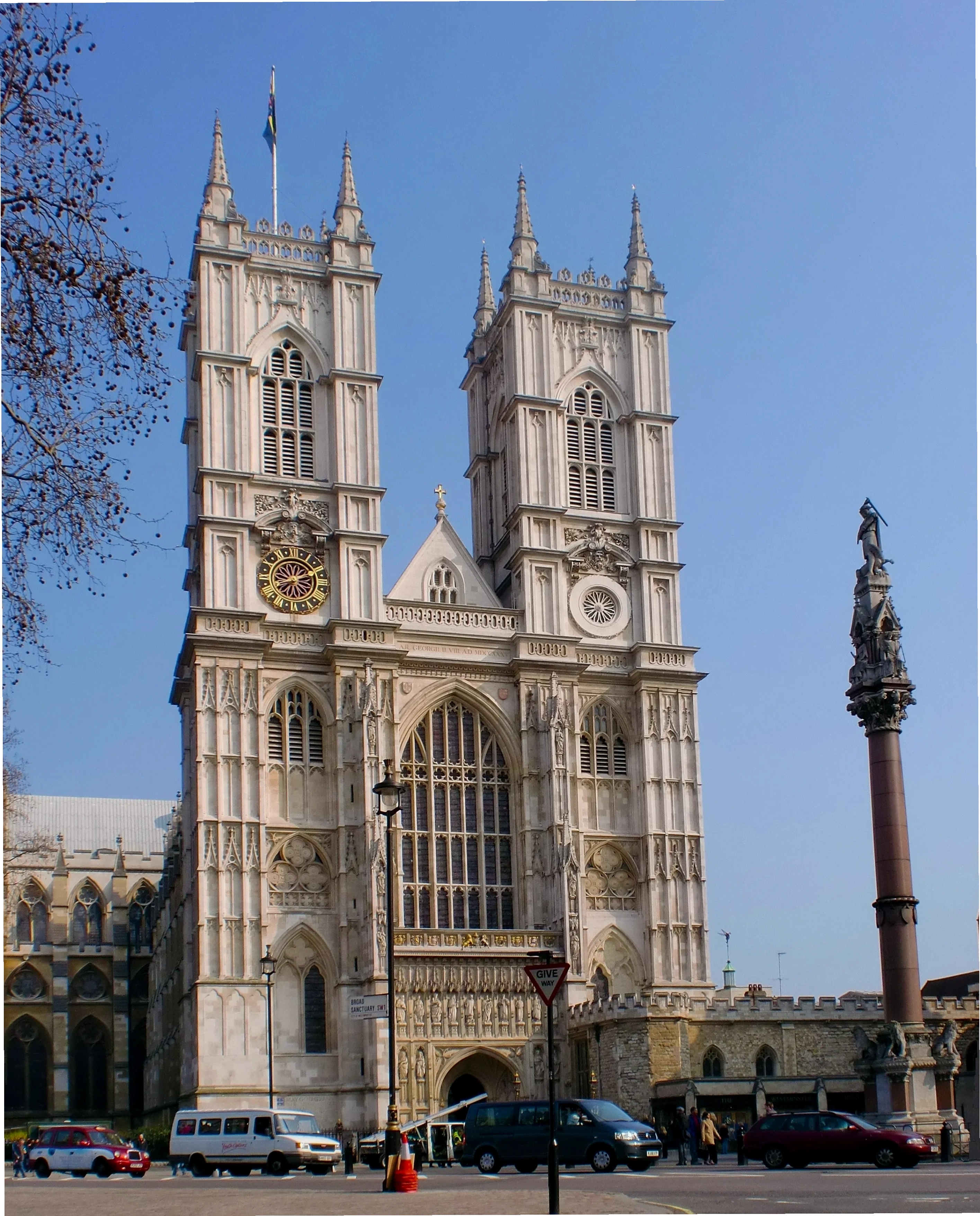 Westminster Abbey nhìn từ phía trước