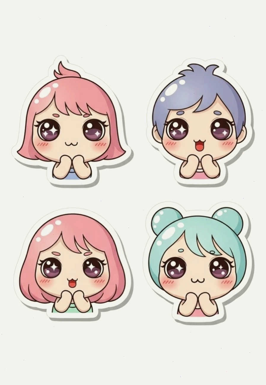 Ảnh chibi cho thiết kế bao bì sản phẩm ngành thực phẩm