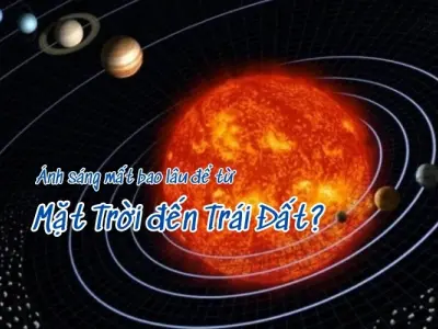 Ánh sáng mặt trời đến trái đất mất bao nhiêu phút?