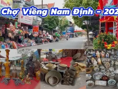 Chợ Viềng Nam Định phiên chợ cầu may đầu xuân nổi tiếng
