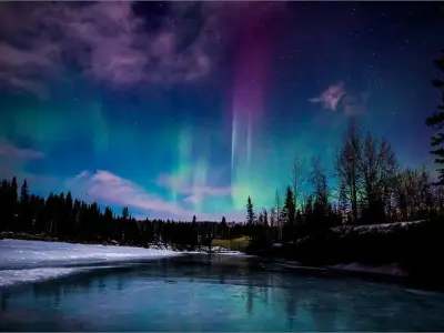 Mùa đông Bắc Cực quang Alaska Mỹ đẹp huyền ảo mê hồn