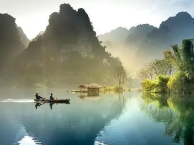 Mùa đông lạnh giá Ba Bể giữa sương mù huyền ảo