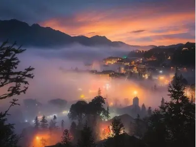 Mùa đông sương mù Sapa mờ ảo giữa núi rừng Tây Bắc