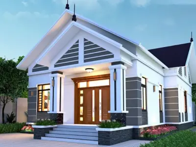 Xem ngay ảnh Nhà cấp bốn nông thôn tiện nghi hiện đại