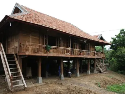 Tổng hợp ảnh Nhà sàn Ba Na Kon Tum độc đáo và ấn tượng
