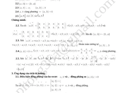 Công Thức Tích Có Hướng Của Hai Vectơ: Định Nghĩa, Ứng Dụng