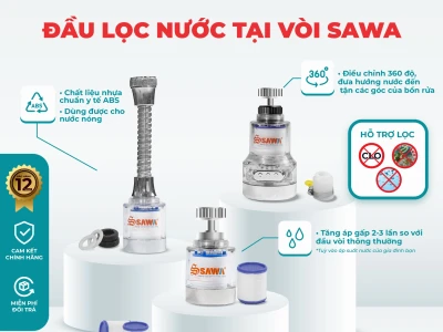 Đầu lọc nước tại vòi: Giải pháp nước sạch tiện lợi cho mọi gia đình