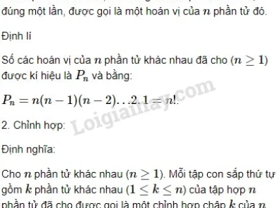 Hoán Vị, Chỉnh Hợp, Tổ Hợp: Khám Phá Công Thức Và Bài Tập Chuyên Sâu