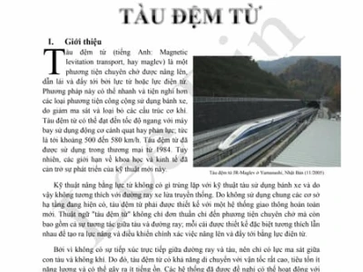 Khám phá tàu đệm từ: Công nghệ tương lai của ngành giao thông